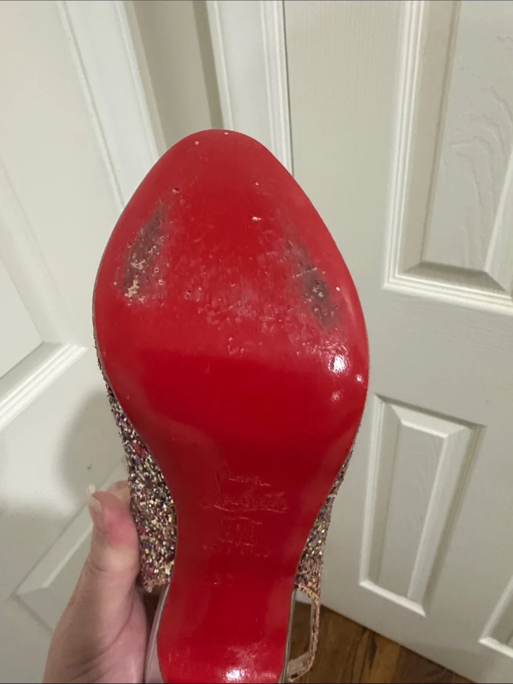 Christian Louboutin sparkling multicolor